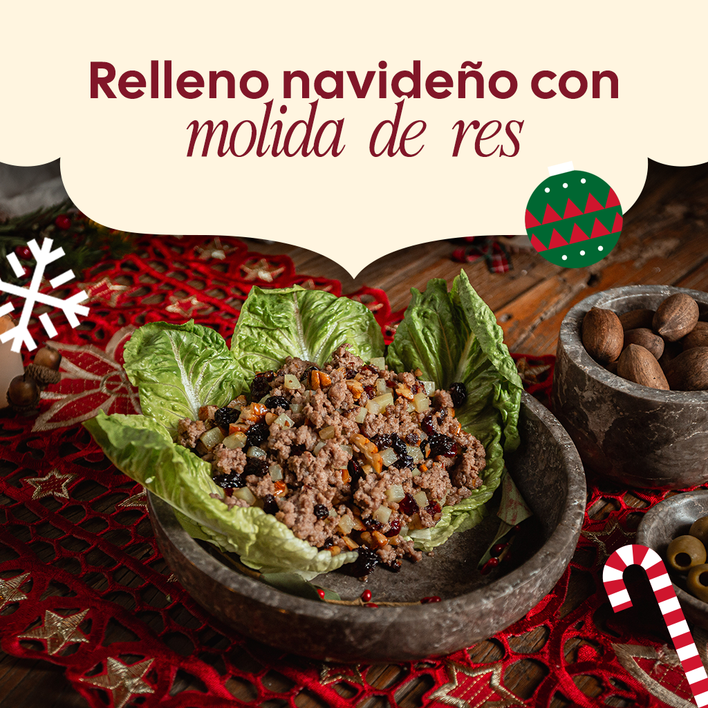 Relleno navideño con molida de res🐮
